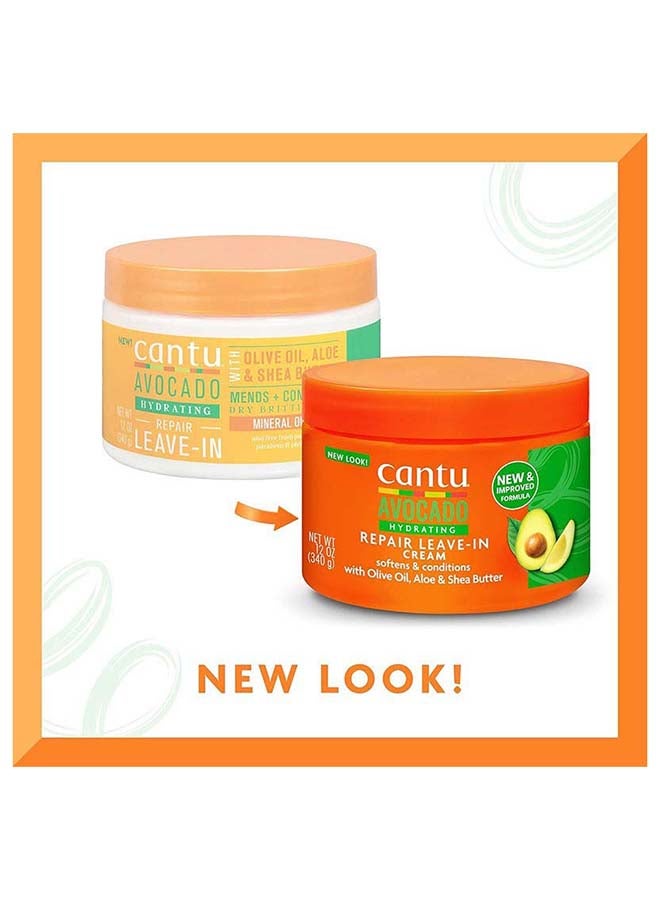 كانتو كريم مرطب بالأفوكادو يترك على الشعر لإصلاحه 340جرام - Image 2