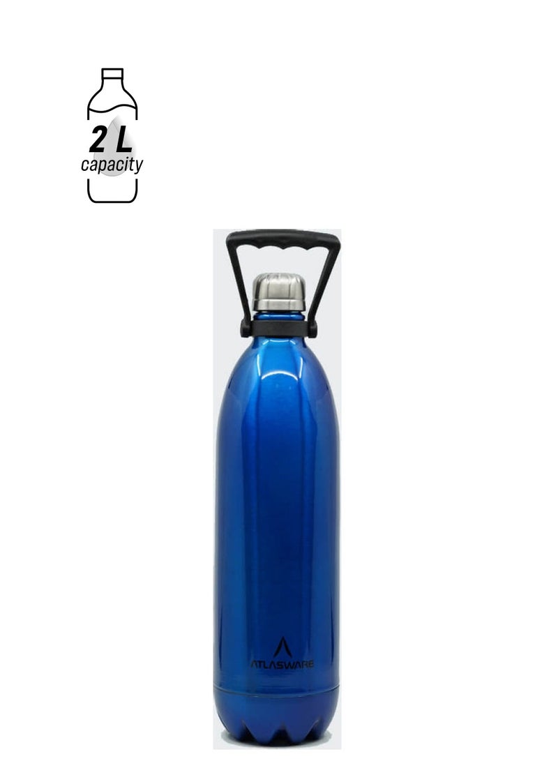 Atlasware Vacuum Flask blue 2000ml  - Image 1