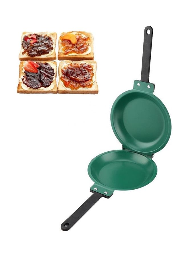 مقلاة مطلية بالسيراميك بسطح مانع للالتصاق من الجانبين متعدد الألوان 36 x 7 x 20سم - Image 1