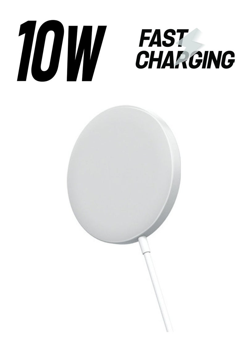 Generic - Magnetic Magsafe Charger For IPhone 12 Series White - Image 1