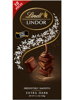Lindt Lindor Extra Dark Chocolate 100grams 