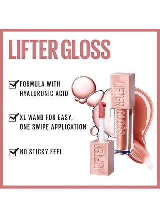Lifter Gloss, Hydrating Lip Gloss with Hyaluronic Acid, 5.4 ml, Shade: 003 Moon 003 Moon - view 4
