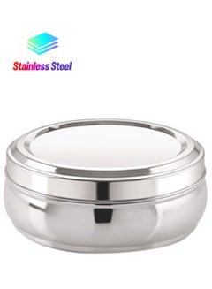 DELCASA Puri Dabba Storage Silver 12.5cm 