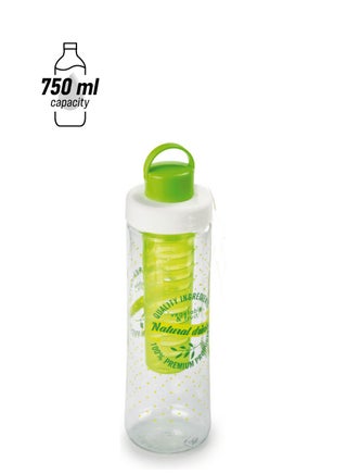 Tritan Infuser Water Bottle Clear/Green 0.75Liters - pnsku/N43126913A/45/_/1747911040/723b2f75-6385-40d4-910c-dcf2f6ac2e8f