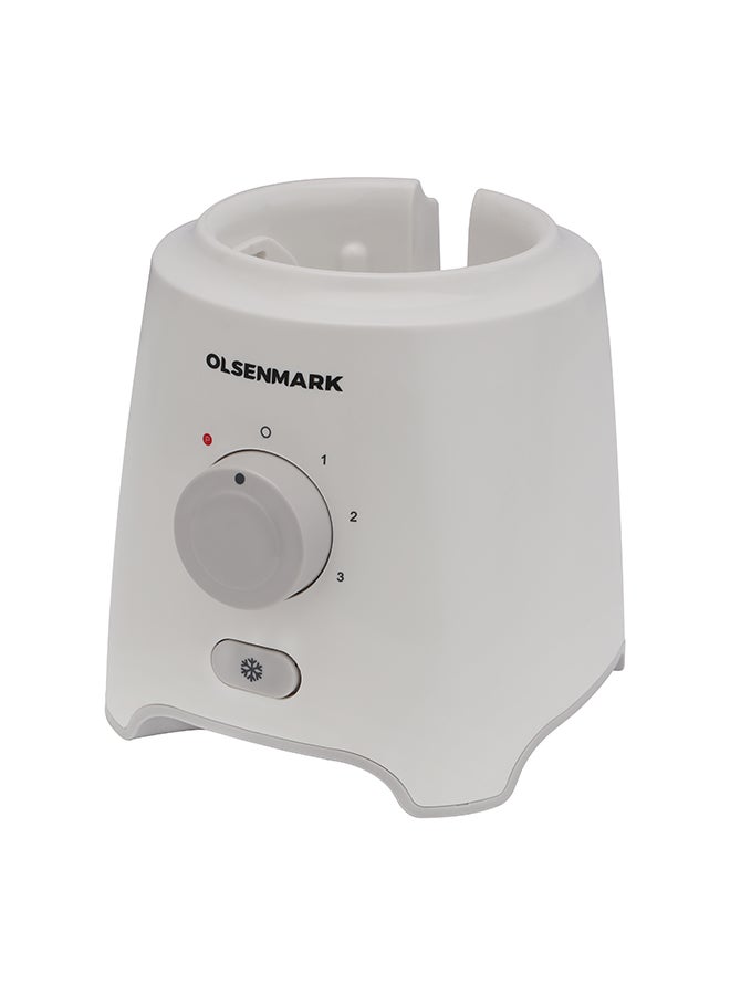 3 In 1 Blender With Stainless Steel Blades, Safety Lock Protection, Powerful Motor, 1.6 Litre Capacity Jar 1.6 L 550 W OMSB2402N White