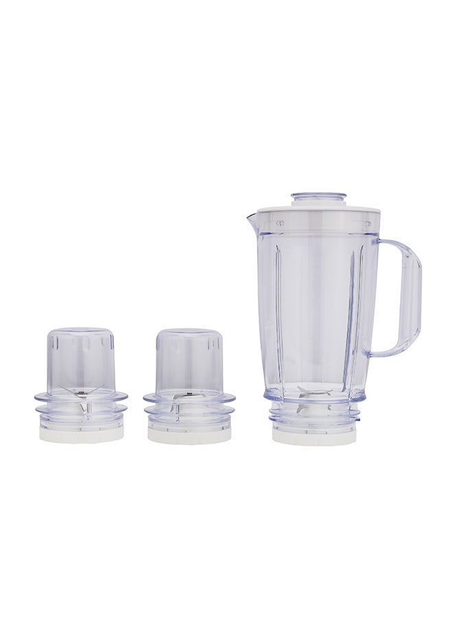 3 In 1 Blender With Stainless Steel Blades, Safety Lock Protection, Powerful Motor, 1.6 Litre Capacity Jar 1.6 L 550 W OMSB2402N White