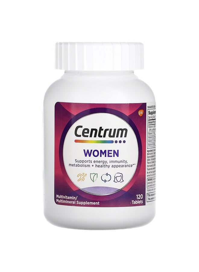 Women Multivitamin & Multimineral 120 Tablets - pnsku/N43192869A/45/_/1697616902/2498efeb-22a7-481c-942a-922d77822539