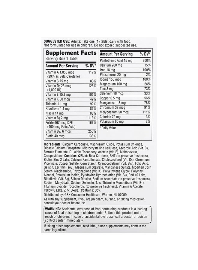 Women Multivitamin & Multimineral 120 Tablets - pnsku/N43192869A/45/_/1697616903/e096fdc0-7233-48e8-a850-892890dc18f0