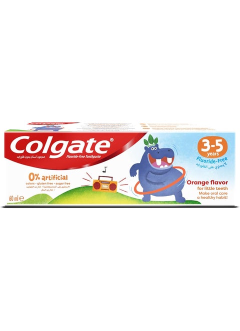 Kids ToothPaste Natural Orange Flavour, 3-5 Years, 60ml
