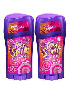 Lady Speed Stick Pack of 2 Teen Spirit Pink Crush Antiperspirant Deodorant 65grams  - Image 2