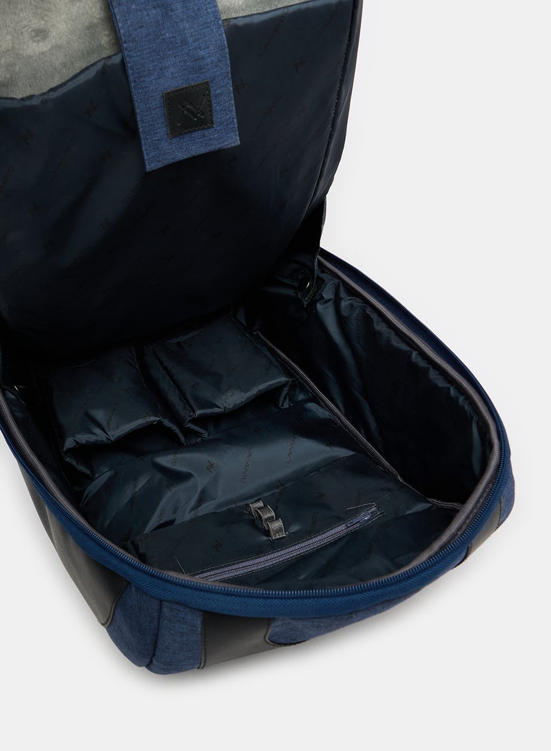 L'avvento Discovery Nylon Laptop Backpack Bag Blue/Black  - Image 4