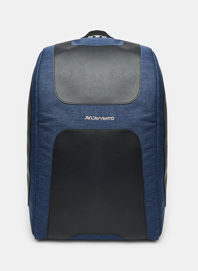 L'avvento Discovery Nylon Laptop Backpack Bag Blue/Black  - Image 1