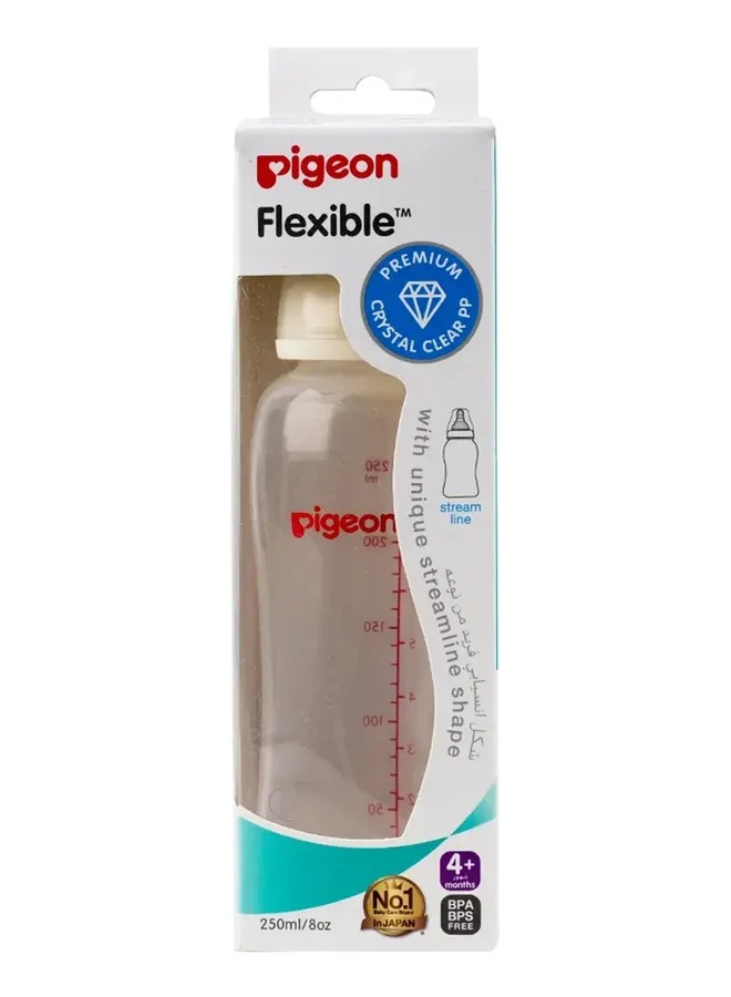 بيجون Streamline Plastic Bottle Slim Neck (Plain) - 250ML - Assorted