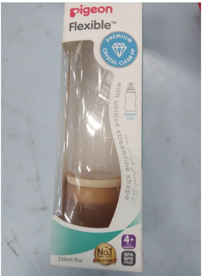 pigeon Streamline Plastic Bottle Slim Neck (Plain) - 250ML - Assorted