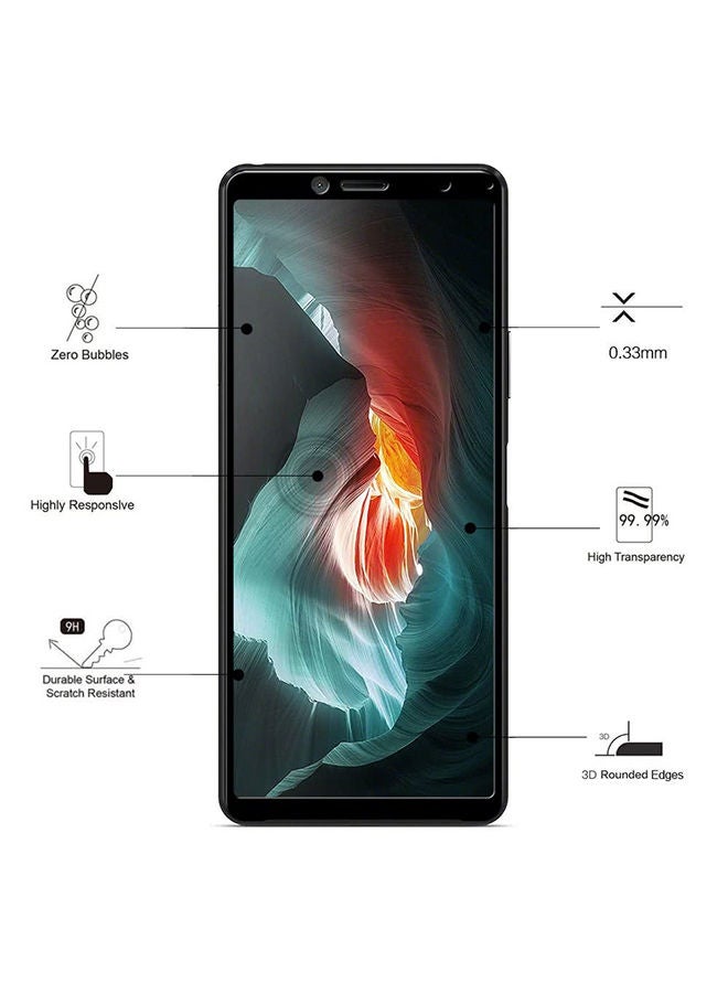 MARGOUN Ultimate 3D Screen Protector For Sony Xperia 10 II Clear/Black - Image 5