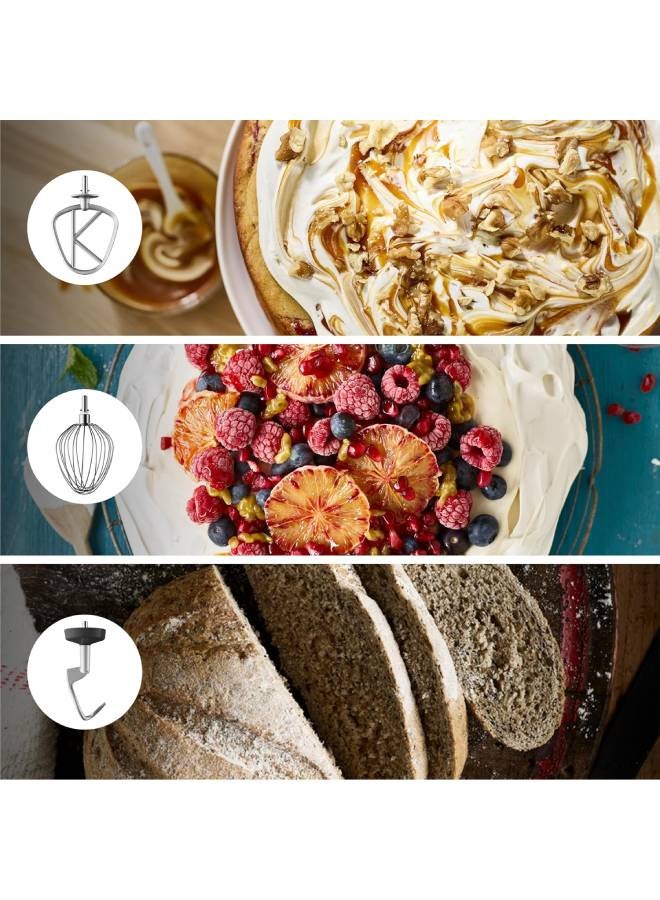 KENWOOD Chef Premier Kitchen Machine, Metal Body, Steel Bowl, K-Beater, Whisk, Dough Hook 1200 W KVL4100S Grey - Image 4