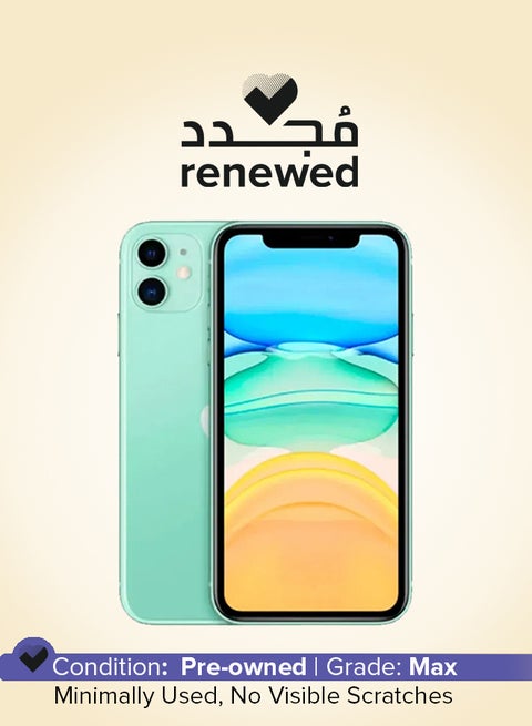 Renewed - iPhone 11 64GB Green 4G With Facetime - International Version
