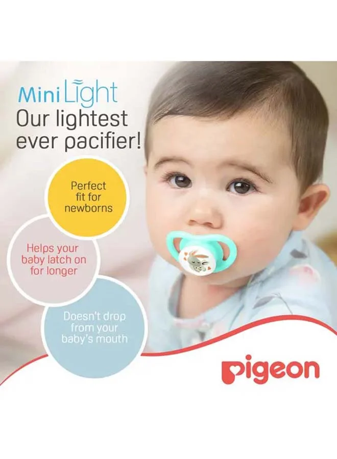 pigeon Minilight Pacifier Rabbit 1 piece - S (0+ Months) Assorted