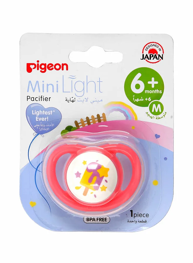 pigeon Minilight Pacifier Ice Cream 1 piece - M (6+ Months) - Girl Assorted