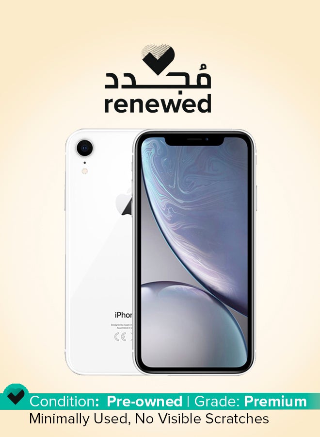 Apple Renewed - iPhone XR With Facetime White 256GB 4G LTE  - Image 1