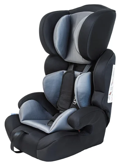Moon Tolo Car Seat – Adjustable Headrest, Baby Travel Gear for 9 Months to 11 Years, Safety and Comfort Focused, Easy Install – Grey