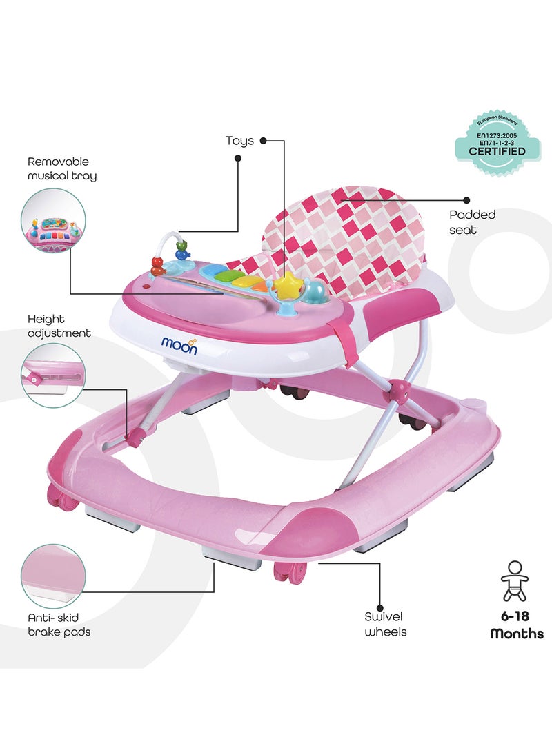 Muv Baby Walker - Pink - pnsku/N43252882A/45/_/1708602074/87899a30-7241-4f5c-a293-7ef5c0a1a8ac