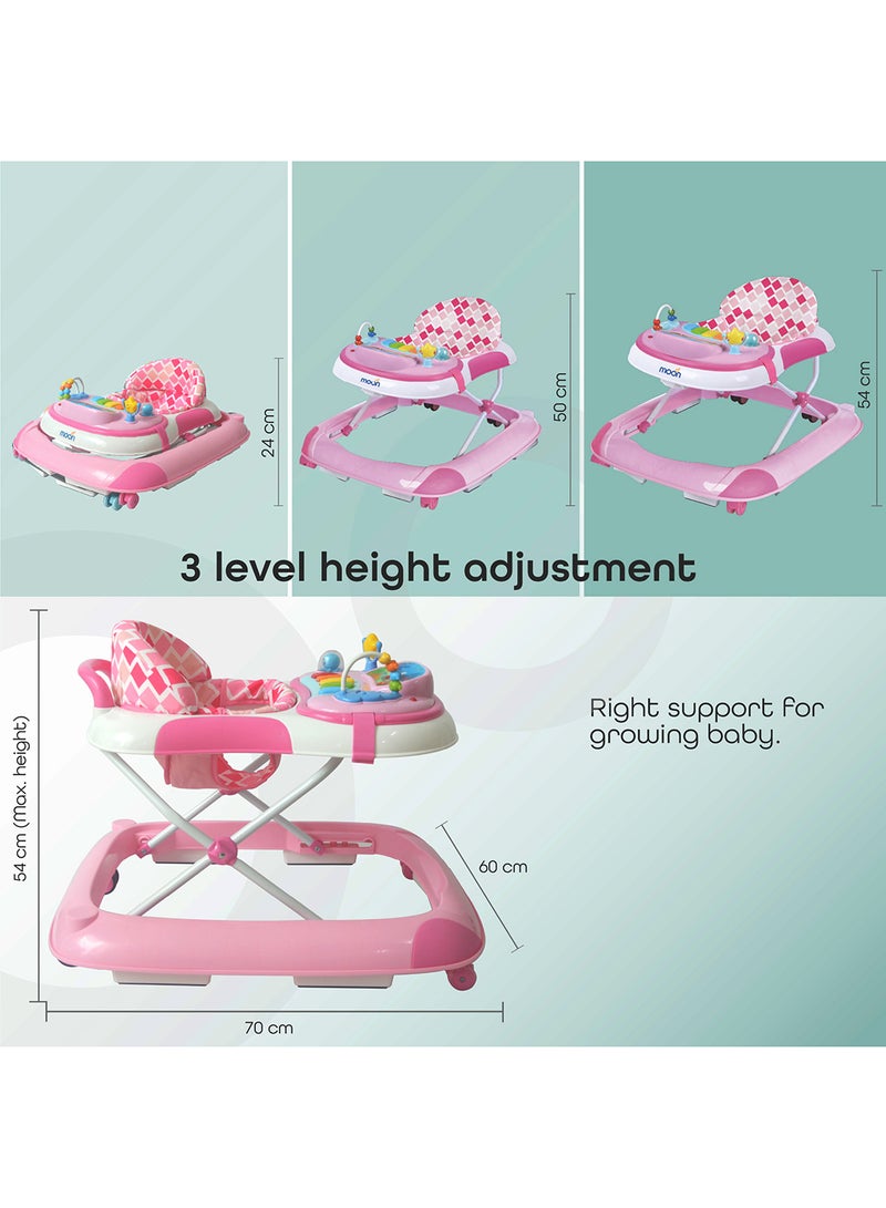 Muv Baby Walker - Pink - pnsku/N43252882A/45/_/1708602076/44e609b6-e6cb-4896-99e1-254bdec6a5c1