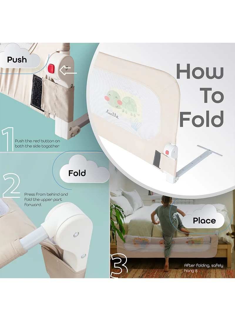 مون حاجز أمان لسرير الأطفال سيكور - أزرق