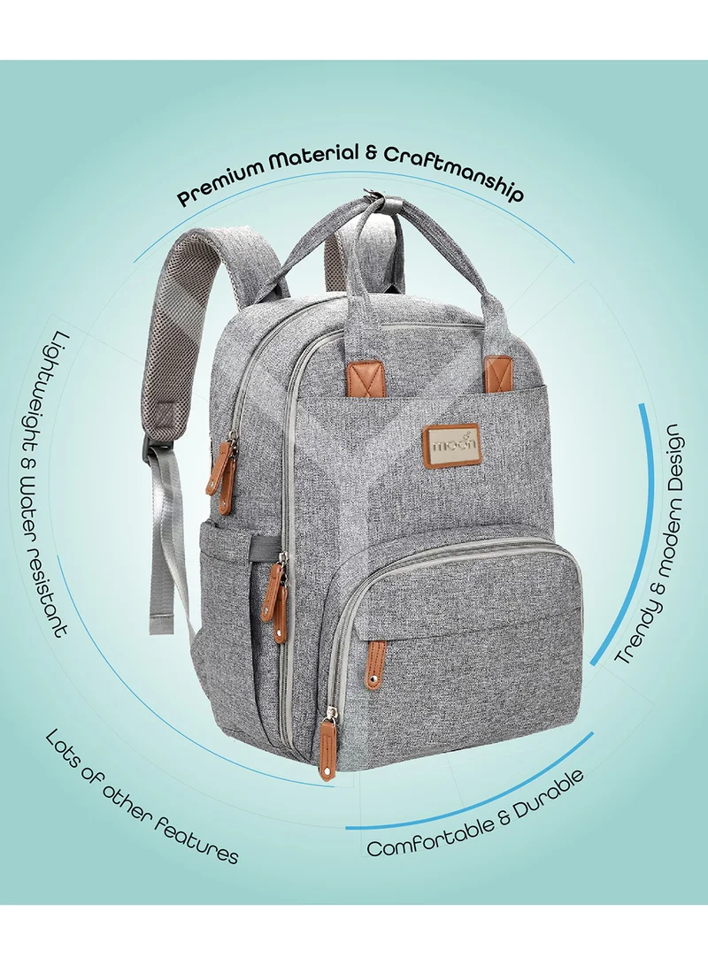 Moon Karyme Diaper Bag Pack- Grey