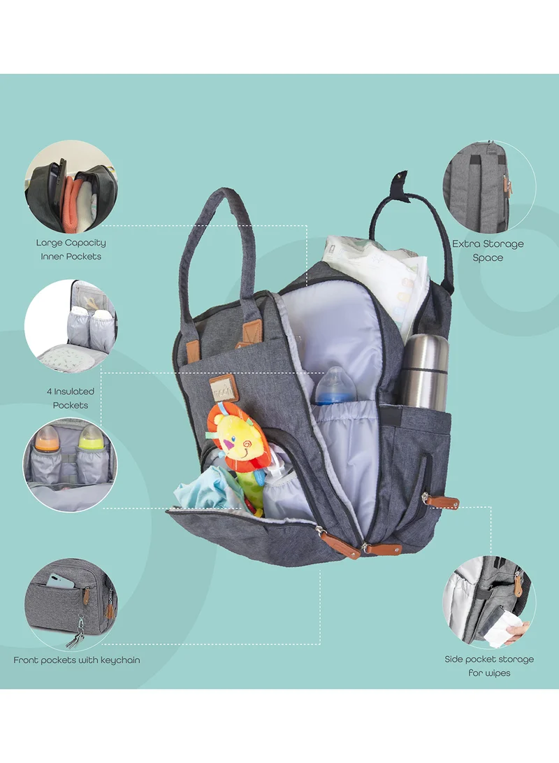 Moon Karyme Diaper Bag Pack - Black