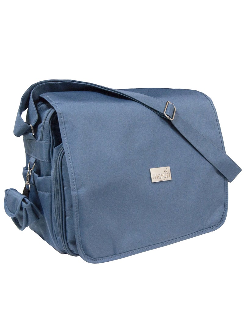 Moon - Forever Multifunctional Diaper Messenger Bag, Large Capacity, Excellent Quality And Elegant Appearance - Black - Image 1