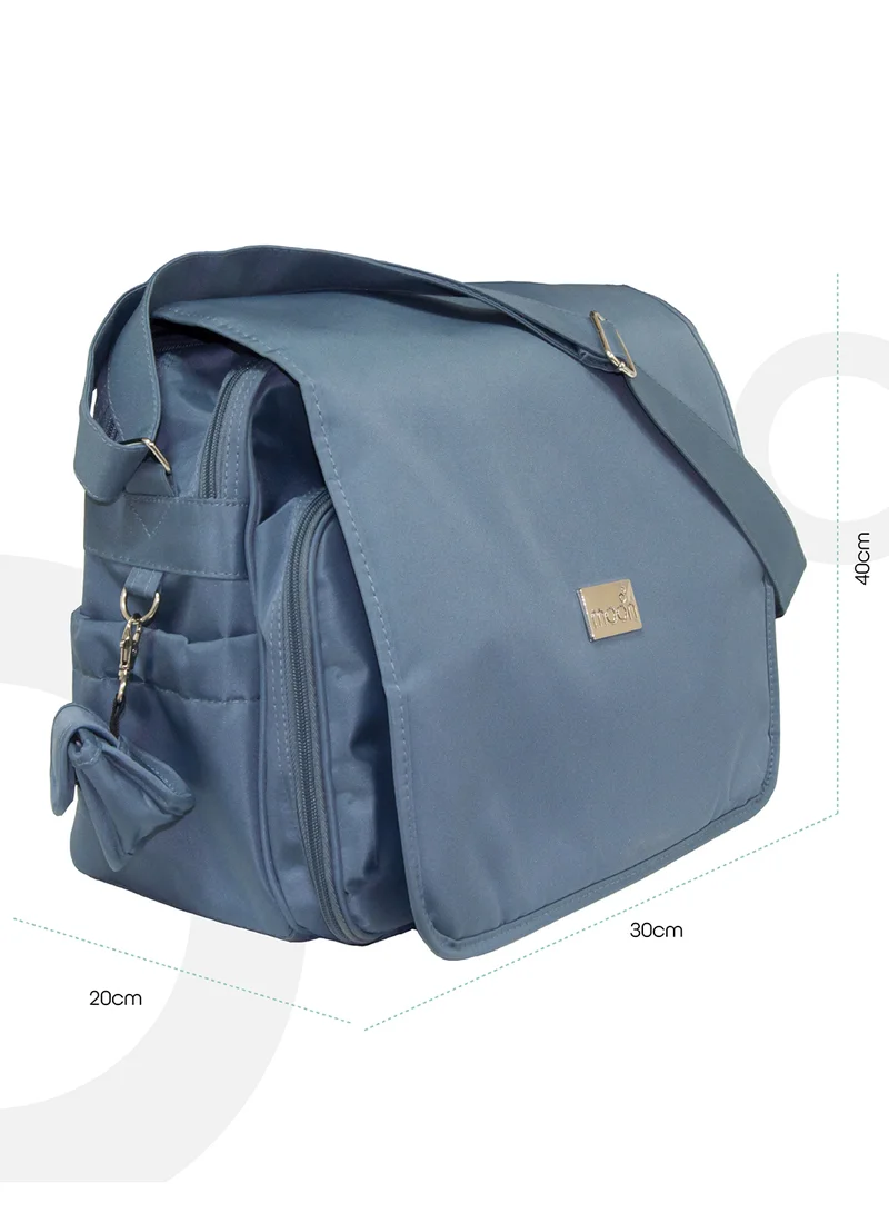 Moon Forever Multifunctional Diaper Messenger Bag, Large Capacity, Excellent Quality And Elegant Appearance - Black
