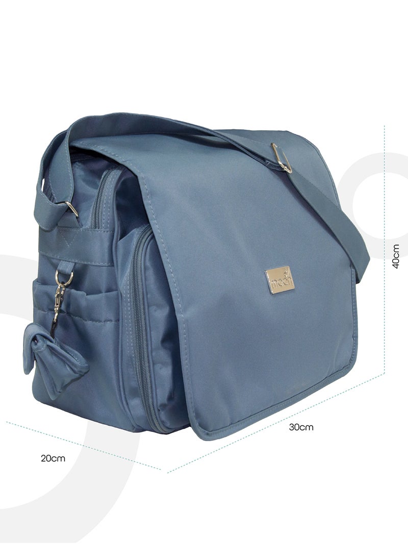 Moon - Forever Multifunctional Diaper Messenger Bag, Large Capacity, Excellent Quality And Elegant Appearance - Black - Image 1