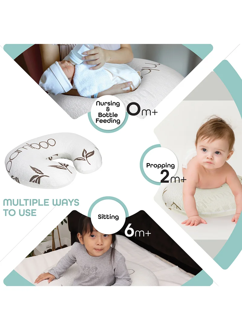 Moon Feeding Pillow With Bamboo Fabric- 45x55x18 cm