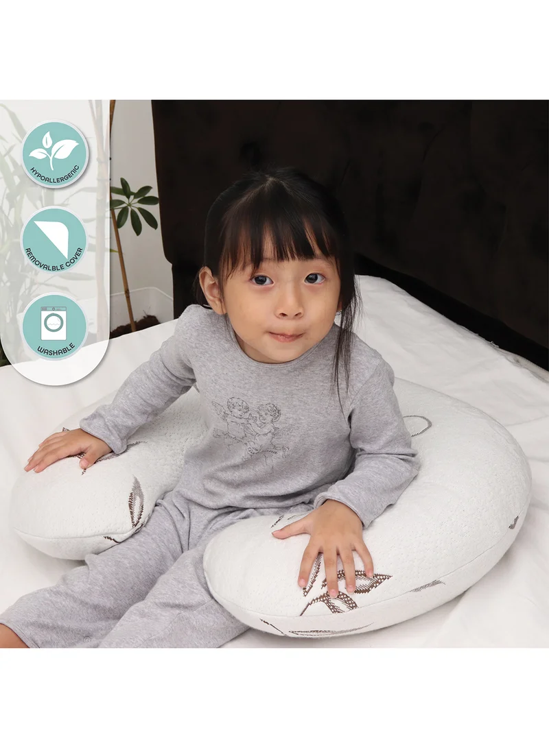 Moon Feeding Pillow With Bamboo Fabric- 45x55x18 cm