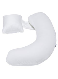 Moon Multi-Position Pregnancy Pillow - White  - Image 1