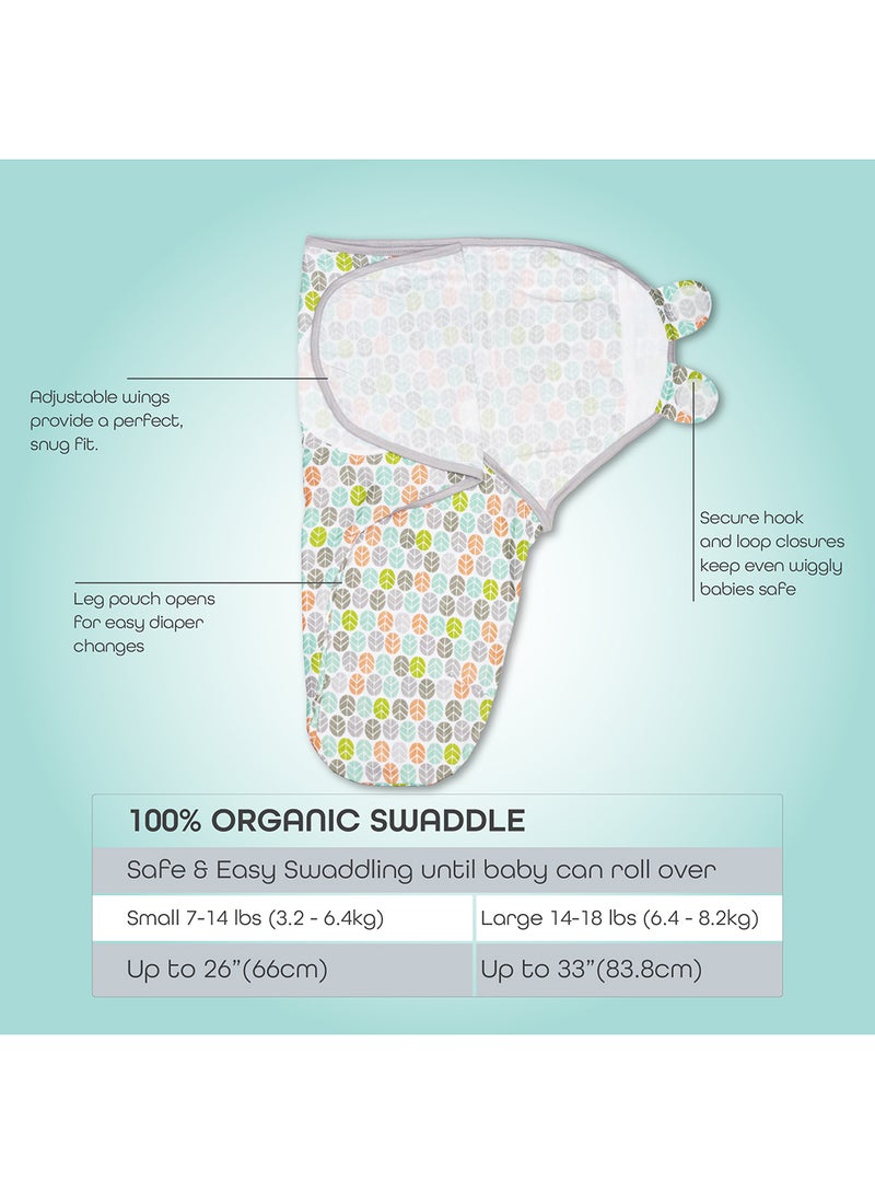 Moon Organic Cotton Baby Swaddler Pack Of 2 - Image 2