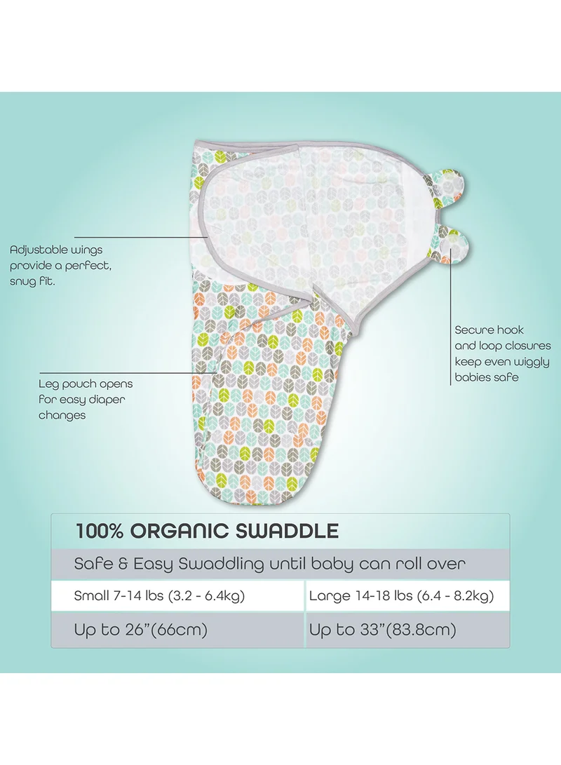 Moon Organic Cotton Baby  Swaddler - Grey