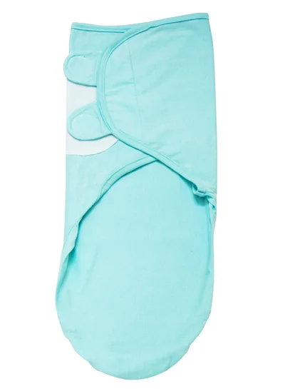 Moon Organic Cotton Baby Swaddler -Blue