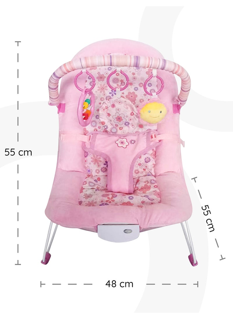 Moon - Animal Printed Hop-Hop Baby Bouncer - Pink - Image 1