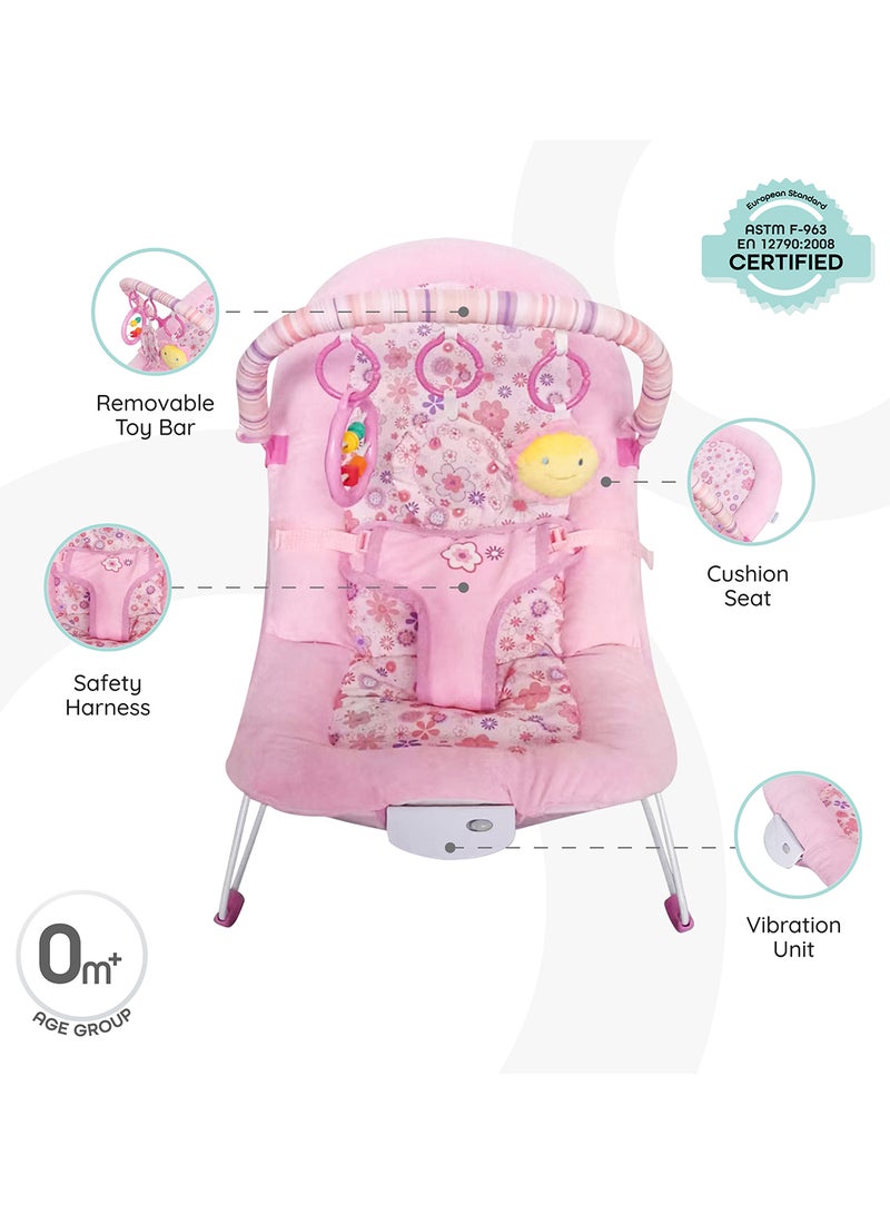 Moon - Animal Printed Hop-Hop Baby Bouncer - Pink - Image 1