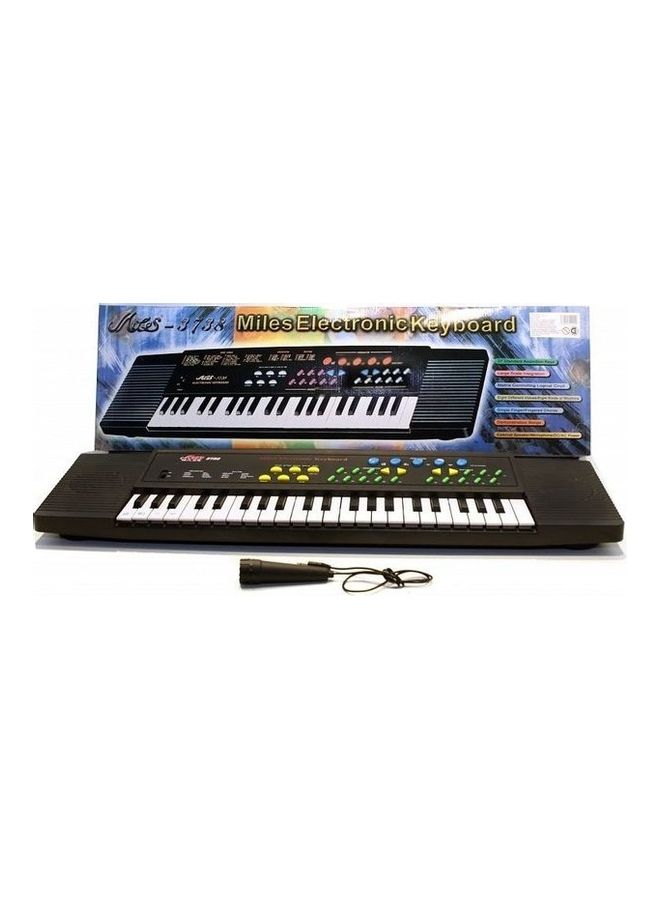 3-Piece Miles Plastic Electronic Keyboard With 37 Keys Set 70 x 18 x 5cm - Image 2