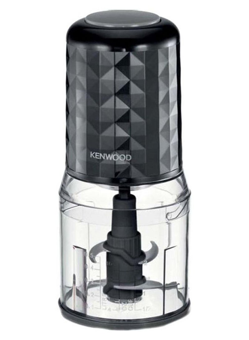 KENWOOD Electric Food Chopper With 500Ml Bowl, Dual Speed, Stainless Steel Quad Blade, Rubber Lid, Ice Crush Function 0.8 L 400 W CHP40.000BK Black - Image 1