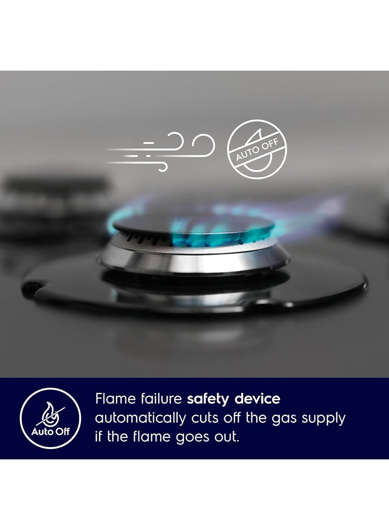 Electrolux 90x60cm Freestanding Cooker, Full Gas Cooking Range with 5 Burners, Cast iron pan support, XXL Oven with One Hand Automatic Ignition & Thermocouple Safety, Stainless Steel EKG9000A4X Silver - Image 2