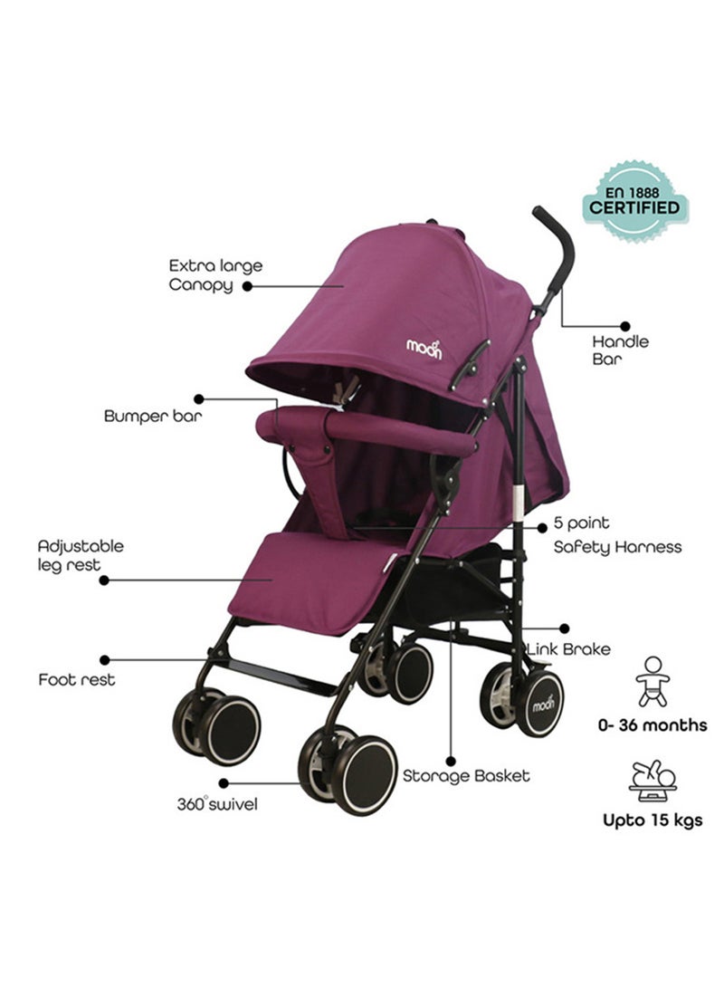 Moon - Strek - Stroller - Purple - Image 1
