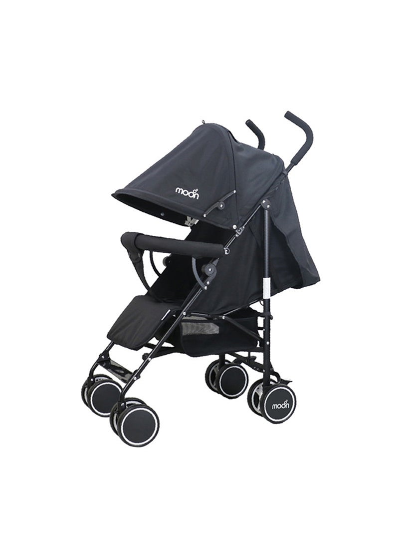 Moon Strek Lightweight Travel Stroller – Umbrella Fold, Multi-Recline, Storage Basket, Compact And Travel-Friendly, 0m+ to 18kg – Dark Grey - Image 1
