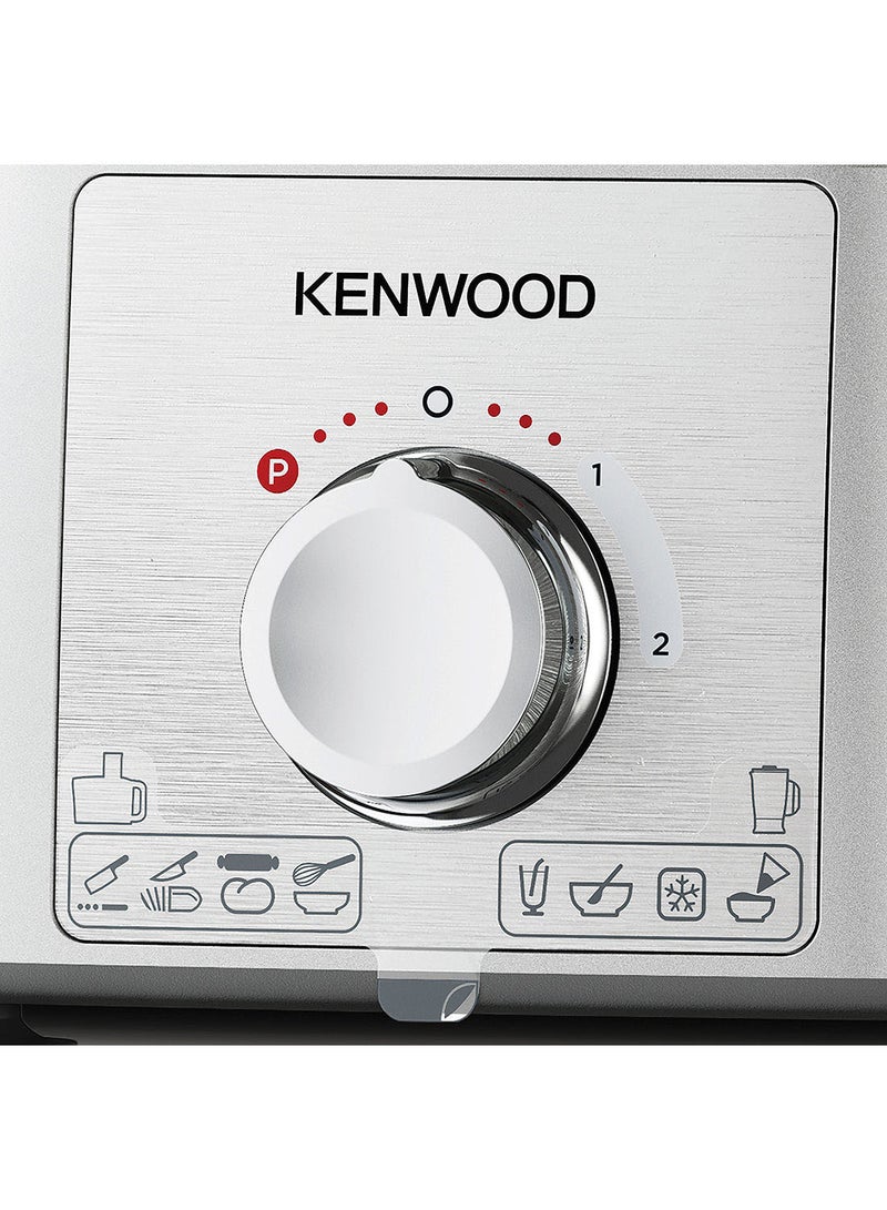 KENWOOD Food Processor, 3L Bowl, 1.5L Blender, 11 Processing Tools, Multi Mill, Grinder, Juicer extractor, Whisk, Dough Maker, Citrus Juicer, Salad Maker, 3 L 1000 W FDP65.880SI silver - Image 4