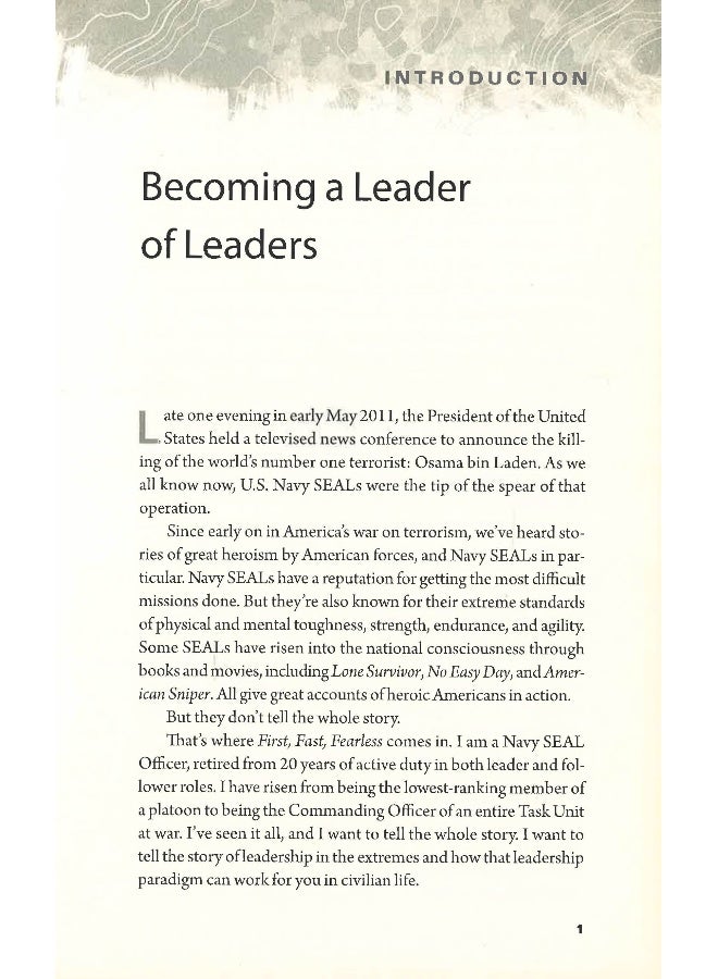 First Fast Fearless How To Lead Like A Navy Seal Hardcover English by Brian "Iron Ed" Hiner - Image 4