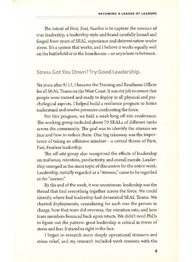 First Fast Fearless How To Lead Like A Navy Seal Hardcover English by Brian "Iron Ed" Hiner - Image 5