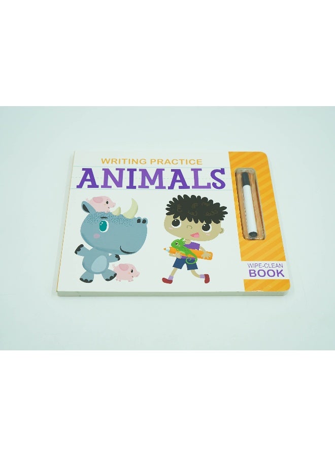 Writing Practice Animals Board Book English by Clever Factory - Image 1